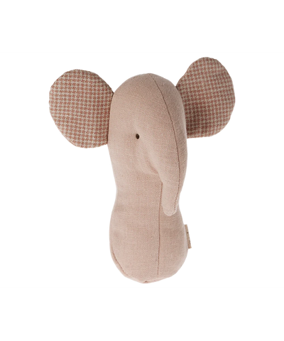 Maileg Lullaby Friends Elephant Rattle Rose