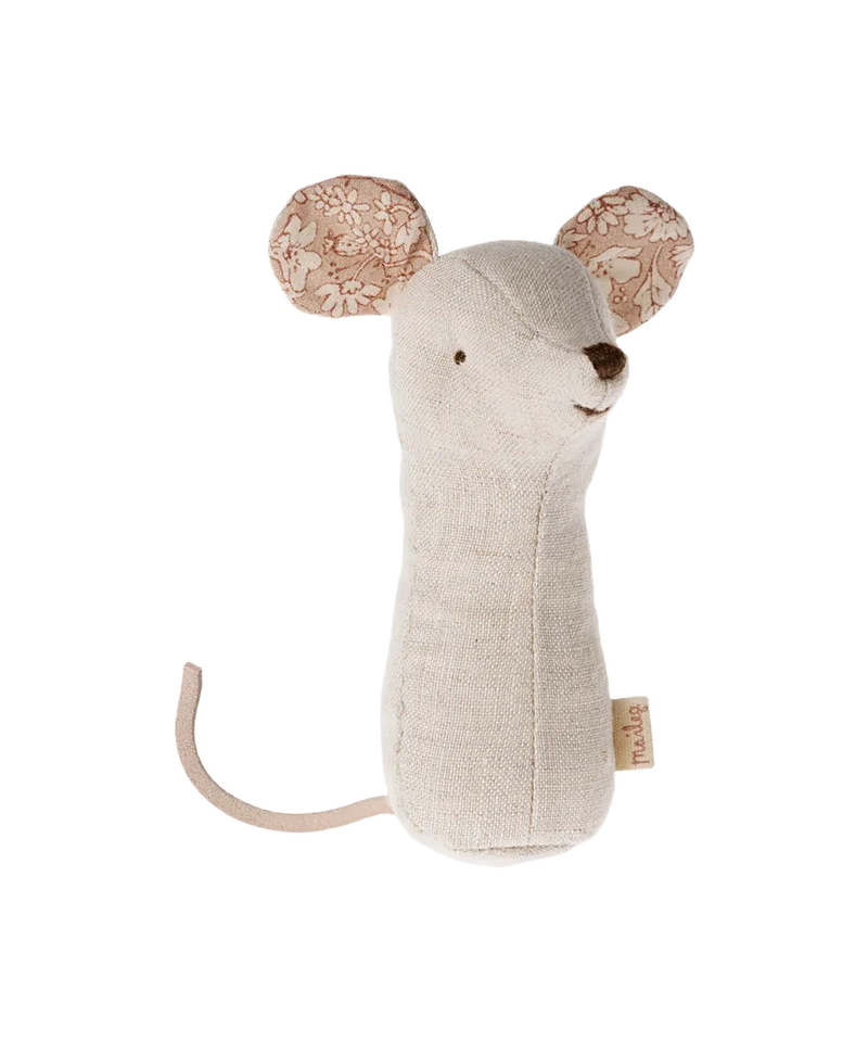 Maileg Lullaby Friends Mouse Rattle Nature