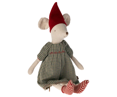 Maileg Medium Christmas Mouse Medium Girl