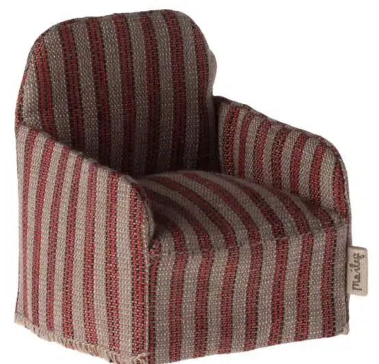 Maileg Mouse Chair Stripes Red