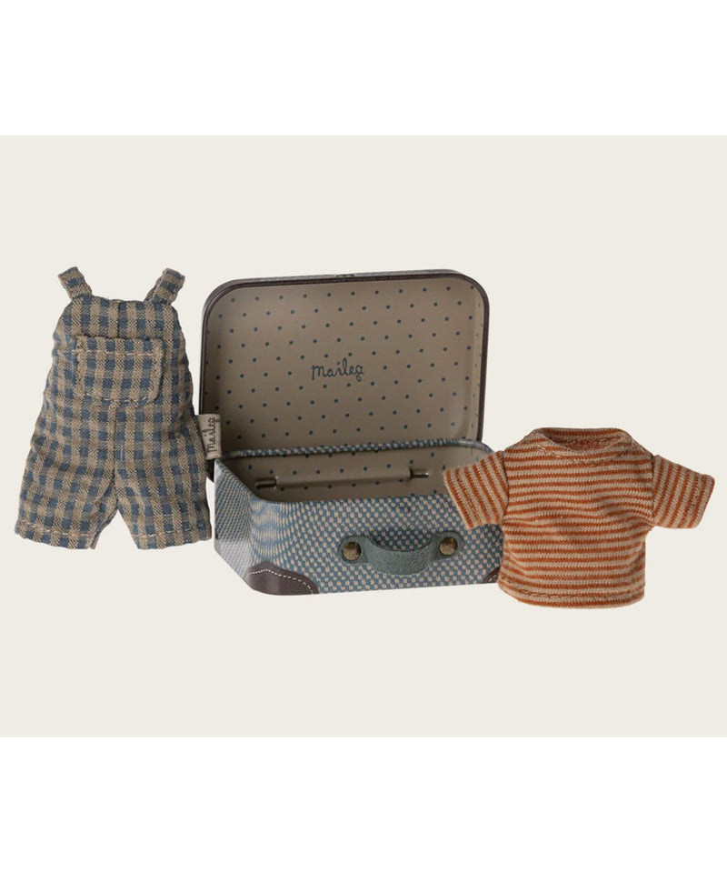 Maileg Overall and Shirt in Suitcase, Big Brother