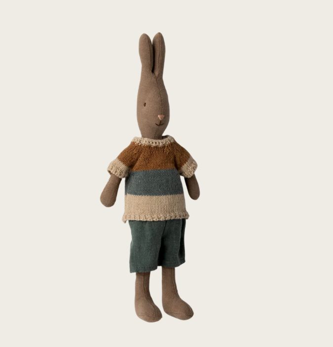 Maileg Rabbit Size 2 Brown Shirt and shorts