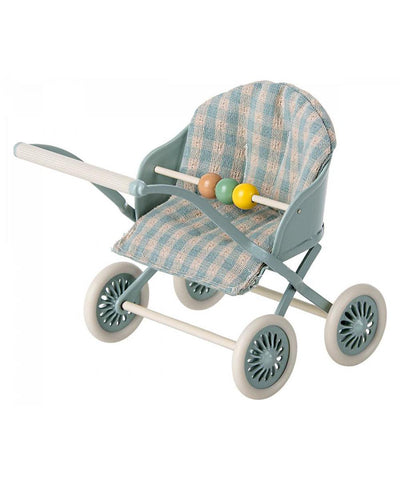 Maileg Stroller Baby Mice, Mint