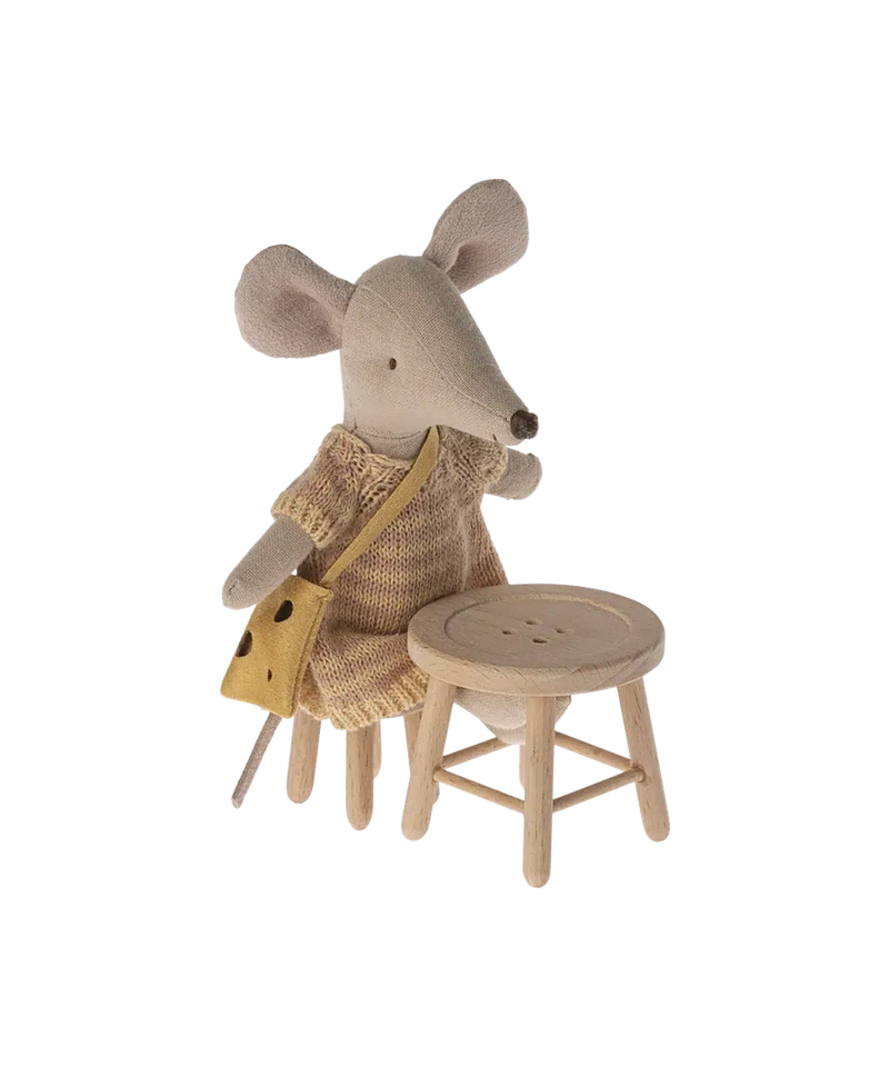 Maileg Table & Stool Set Mouse