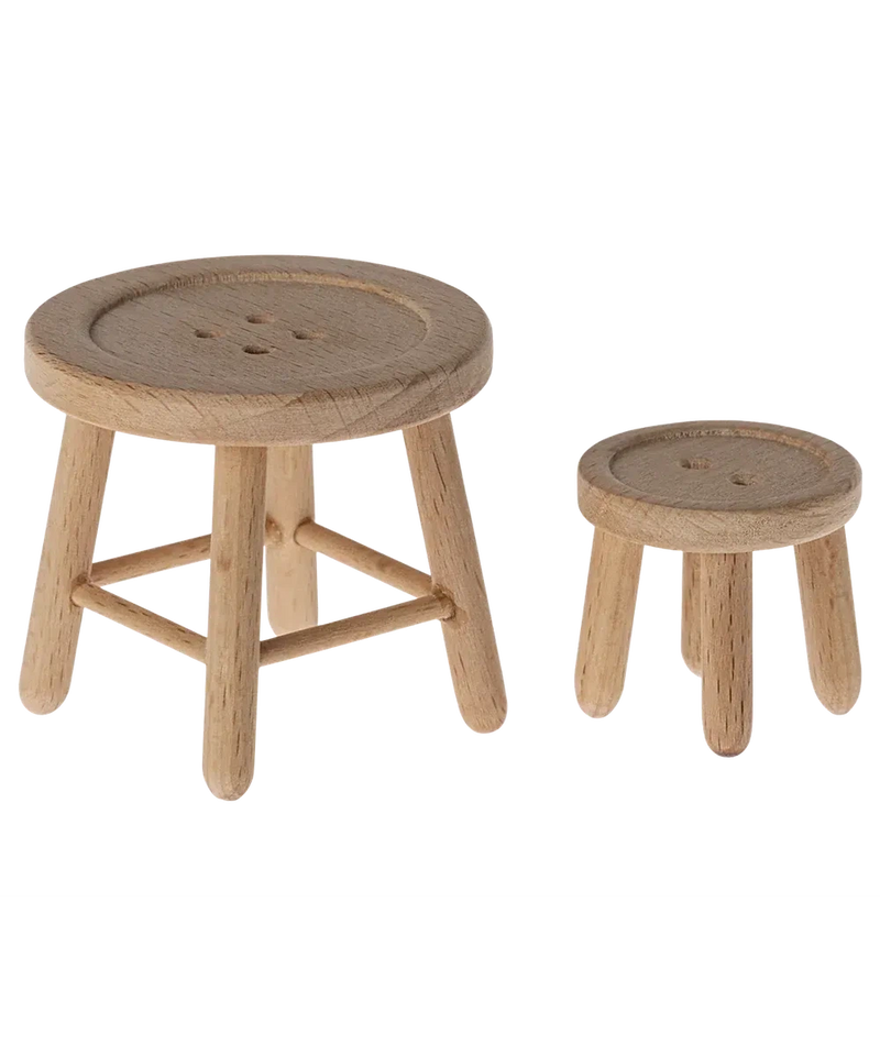 Maileg Table & Stool Set Mouse