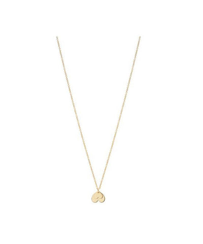 Mini Coquine Love 2 Overlapping Hearts Golden Necklace