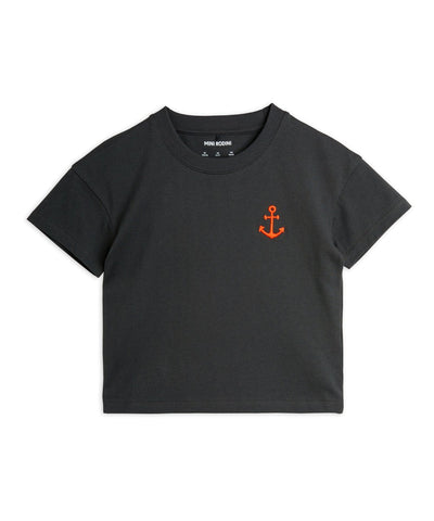 Mini Rodini Anchor Tee Black