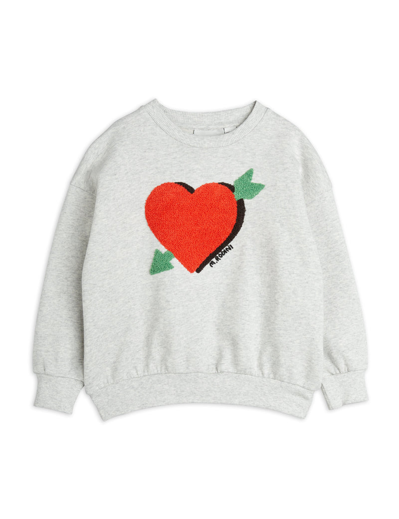 Mini Rodini Arrowed Heart Chenille Sweatshirt