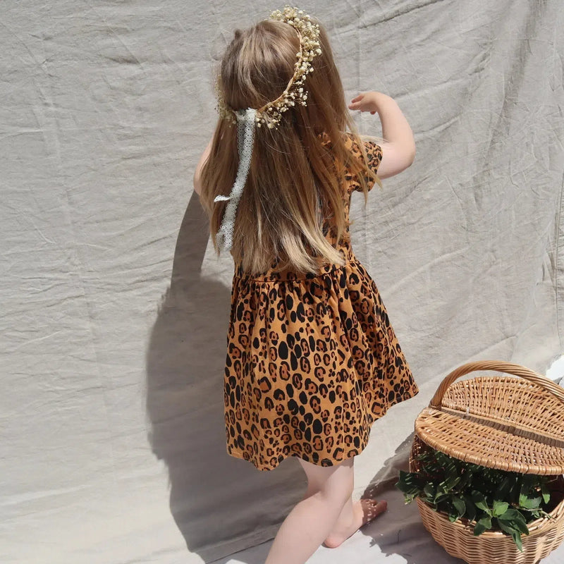 Mini Rodini Baby Basic Leopard Short Sleeve Dress