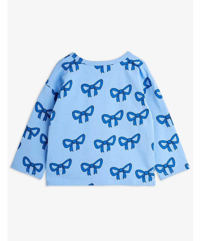 Mini Rodini Baby Bow Aop Tee Blue