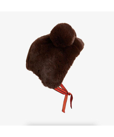 Mini Rodini Baby Faux Fur ear hat