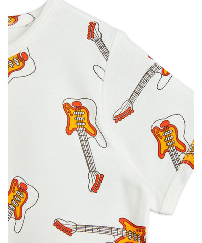 Mini Rodini Baby Guitar Aop Shirt White