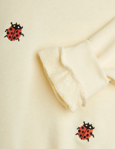 Mini Rodini Baby Ladybugs Lace Sweatshirt