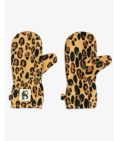 Mini Rodini Baby Leopard Fleece Mittens