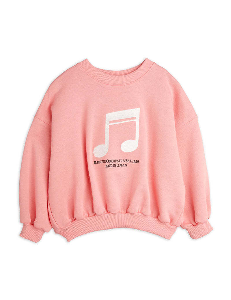 Mini Rodini Baby Note Sweatshirt Pink