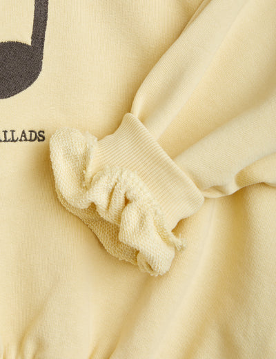 Mini Rodini Baby Note Sweatshirt Yellow