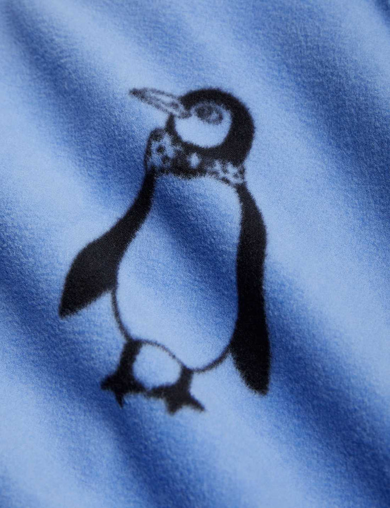 Mini Rodini Baby penguin Fleece Jacket Blue