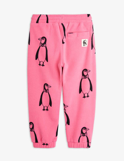 Mini Rodini Baby Penguin Fleece Trousers Pink