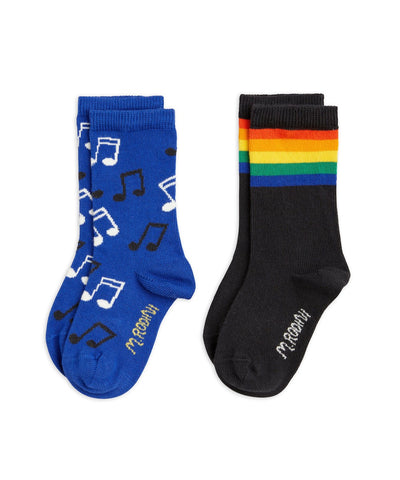 Mini Rodini Baby Rainbow Socks 2-Pack