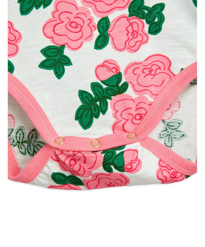 Mini Rodini Baby Roses Aop Set Pink