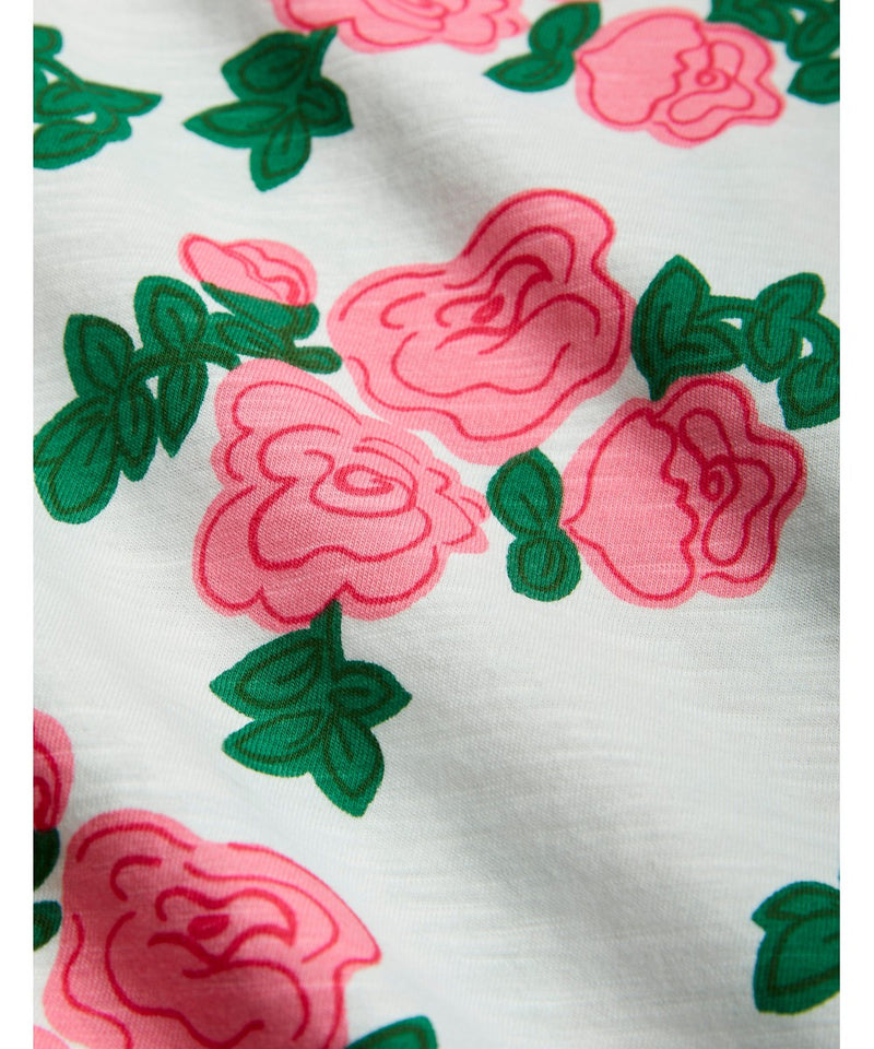 Mini Rodini Baby Roses Aop Tee Pink