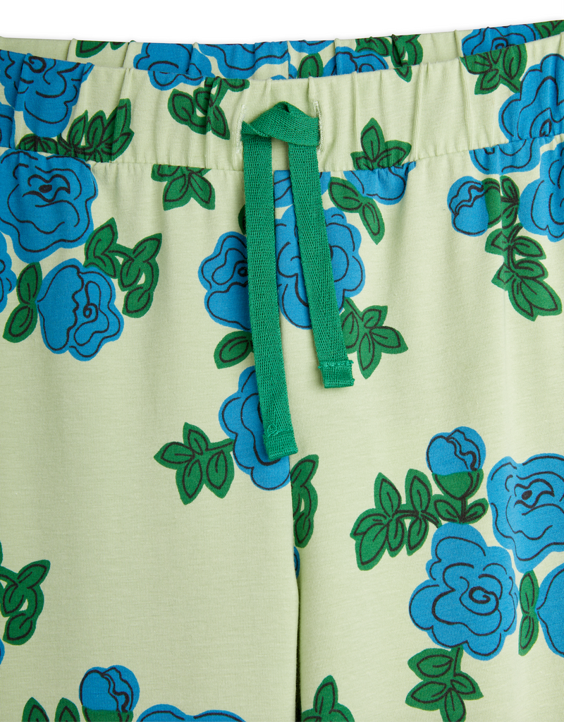 Mini Rodini Blue Roses aop Trousers