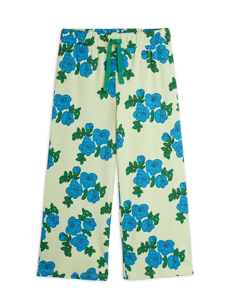 Mini Rodini Blue Roses aop Trousers