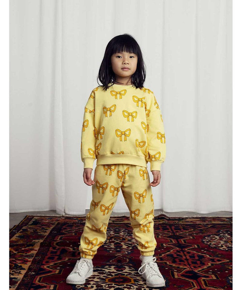 Mini Rodini Bow Aop Sweatpants Yellow