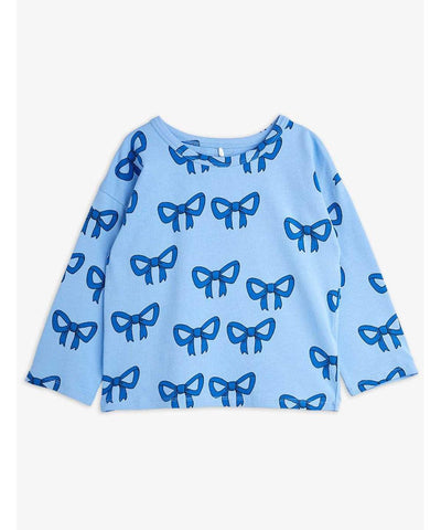 Mini Rodini Bow Aop Tee Blue