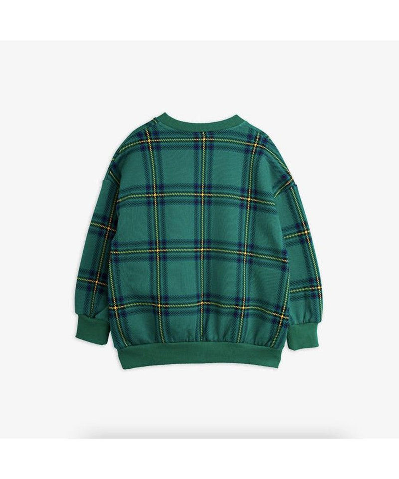 Mini Rodini Check Aop Sweatshirt Green