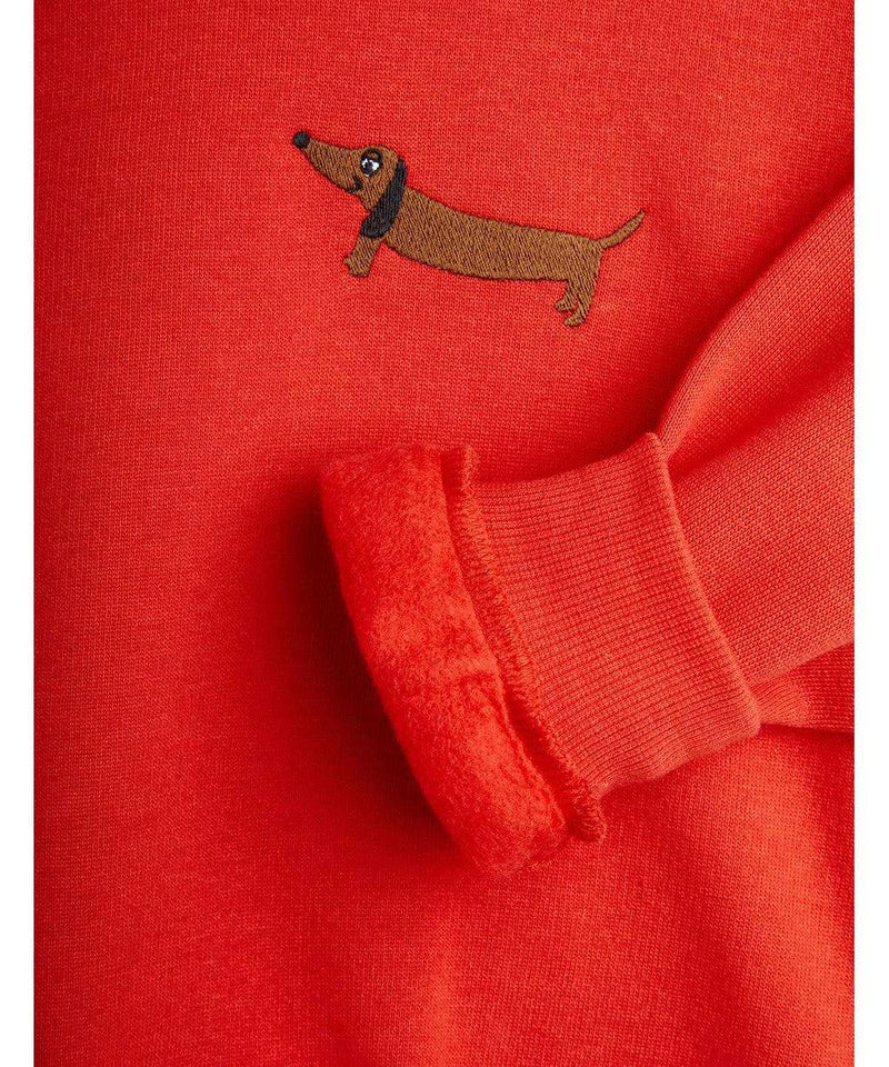 Mini Rodini Dog Emblem Sweatshirt Red