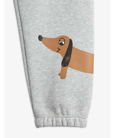 Mini Rodini Dog Sweatpants Grey Melange