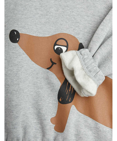 Mini Rodini Dog Sweatshirt Gray