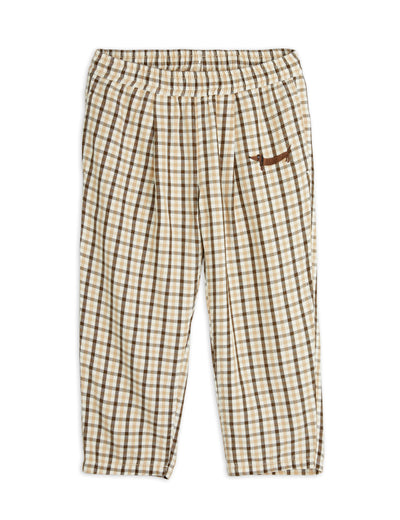 Mini Rodini Gingham yd woven Elastic Trousers