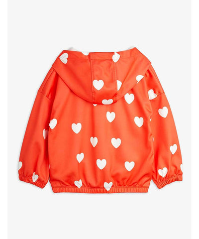 Mini Rodini Hearts Hoodie Red