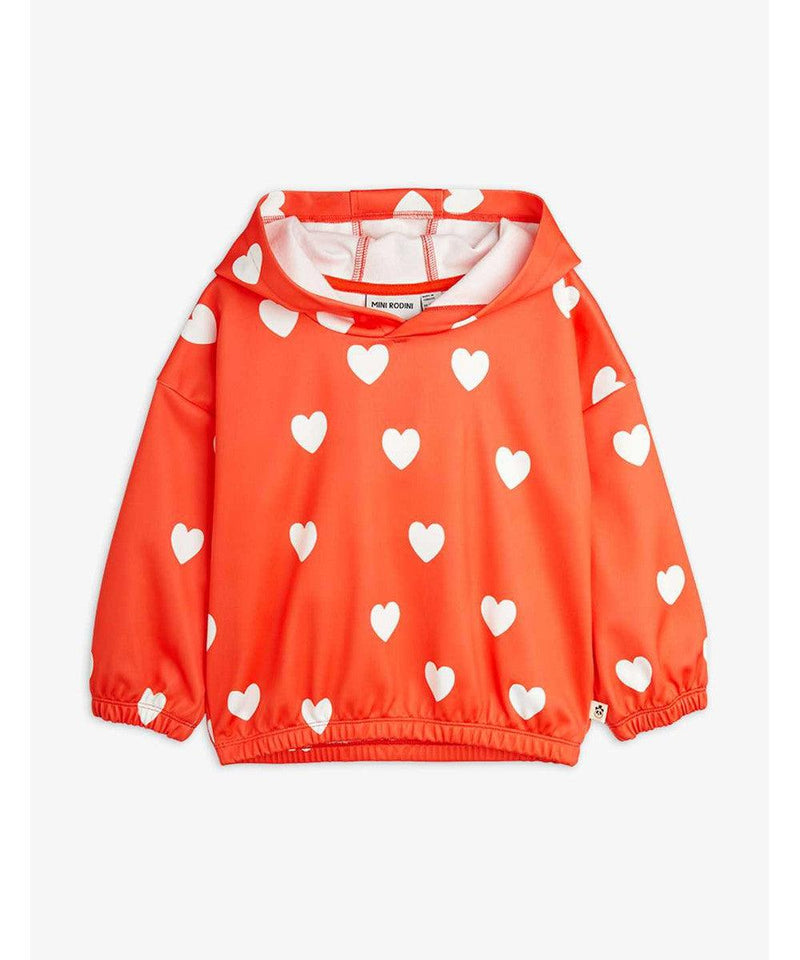 Mini Rodini Hearts Hoodie Red