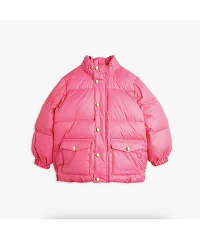 Mini Rodini Heavy Hooded Puffer Jacket Pink