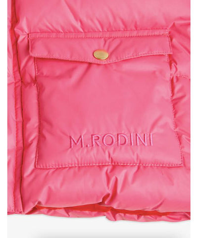 Mini Rodini Heavy Hooded Puffer Jacket Pink