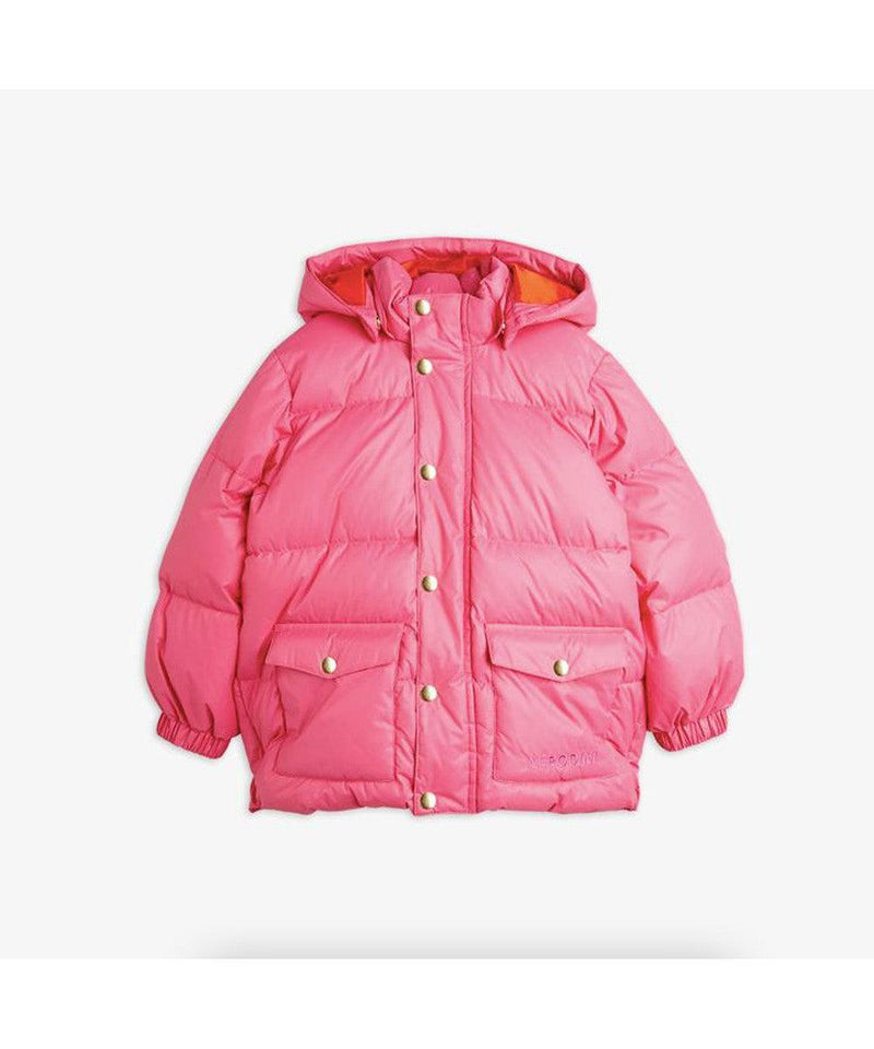 Mini Rodini Heavy Hooded Puffer Jacket Pink