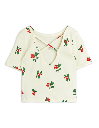 Mini Rodini Lingonberries aop Ballet ss Tee