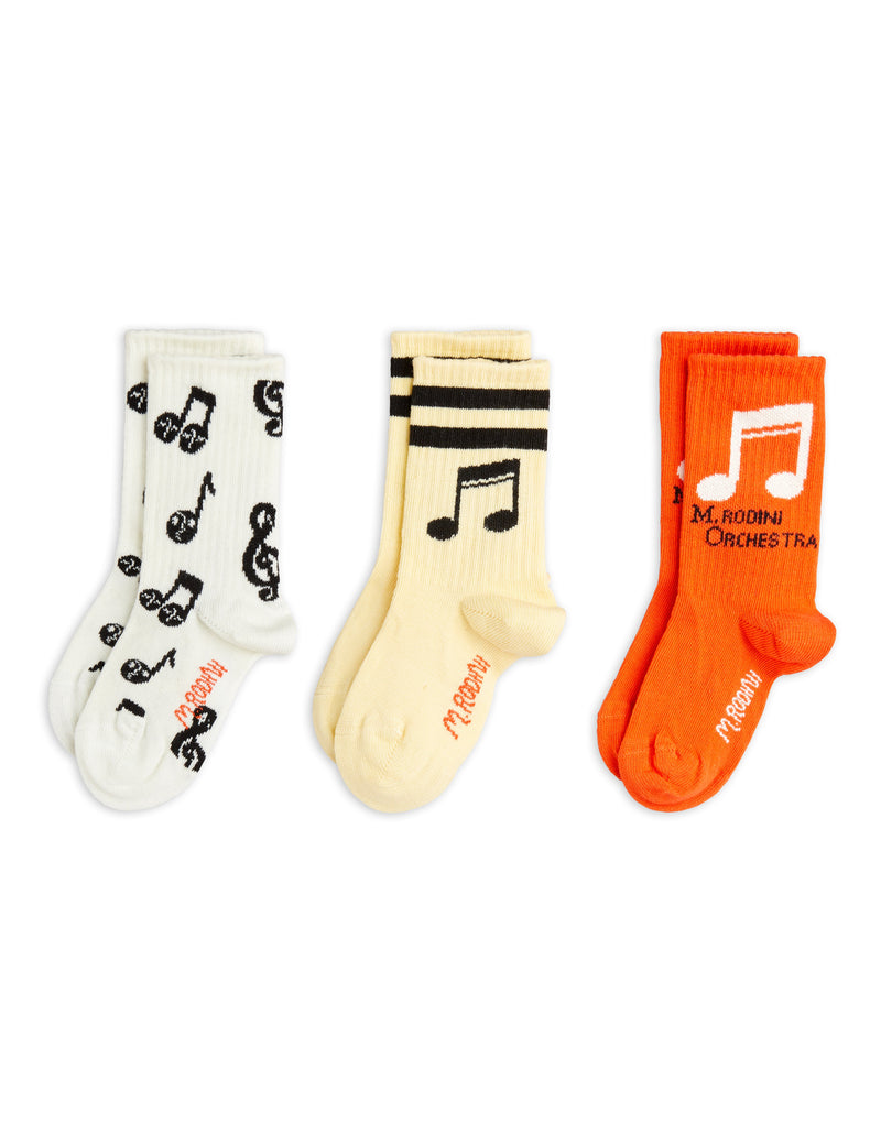 Mini Rodini Note 3-pack Socks