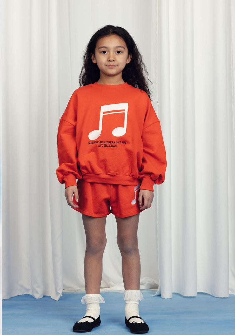 Mini Rodini Note Sweatshirt Red