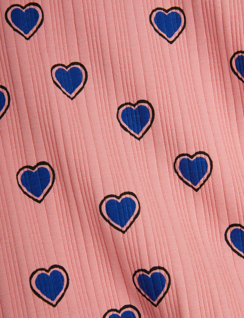 Mini Rodini Outlined Hearts aop ss Tee