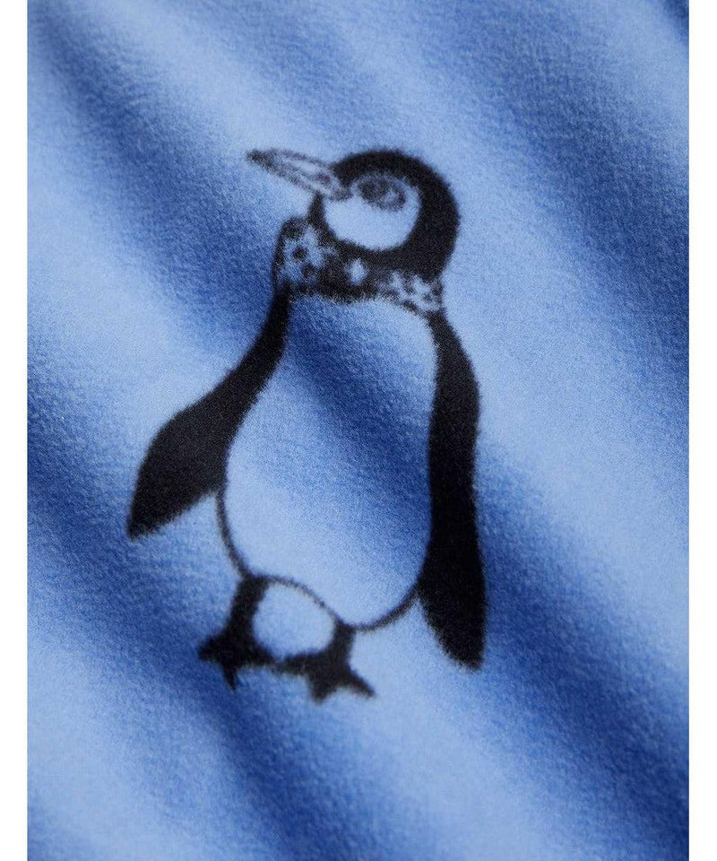 Mini Rodini penguin Fleece Jacket Blue