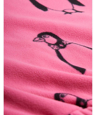 Mini Rodini penguin Fleece trousers Pink