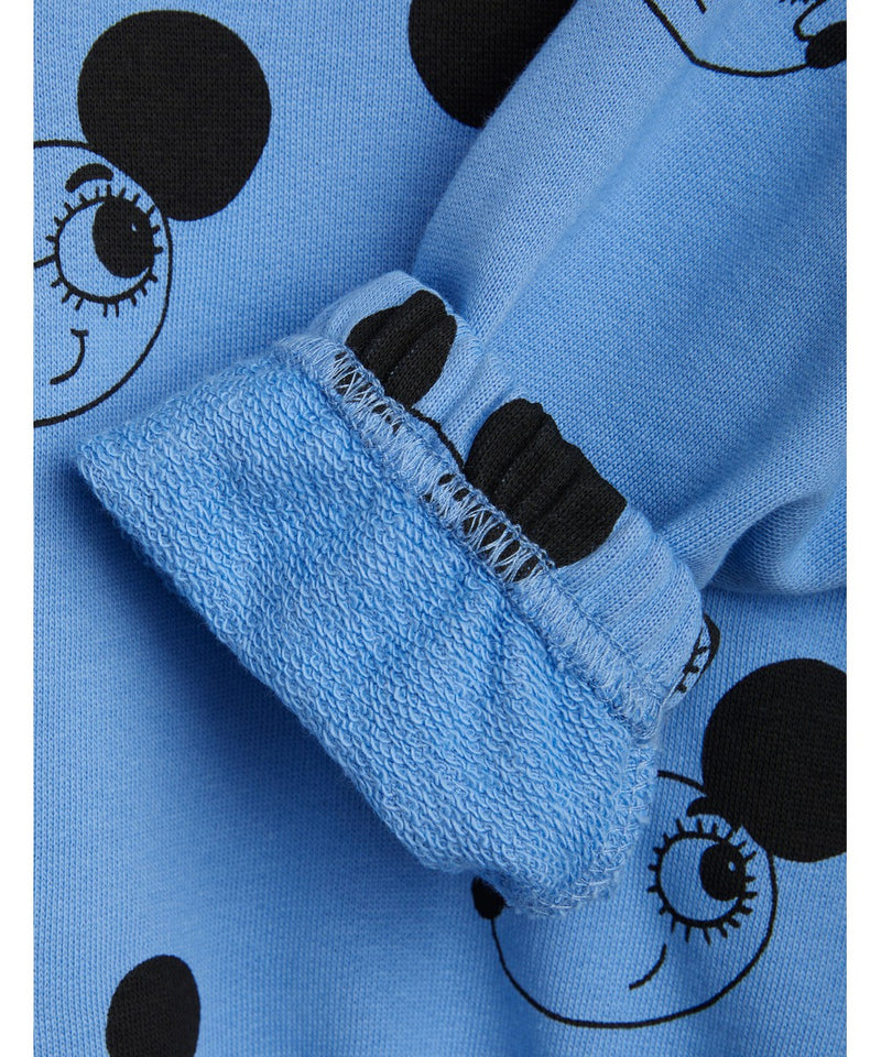 Mini Rodini Ritzrats Baby Aop Sweatshirt Blue