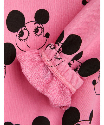 Mini Rodini Ritzrats Baby Aop Sweatshirt Pink