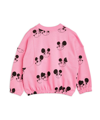 Mini Rodini Ritzratz Aop Sweatshirt Pink