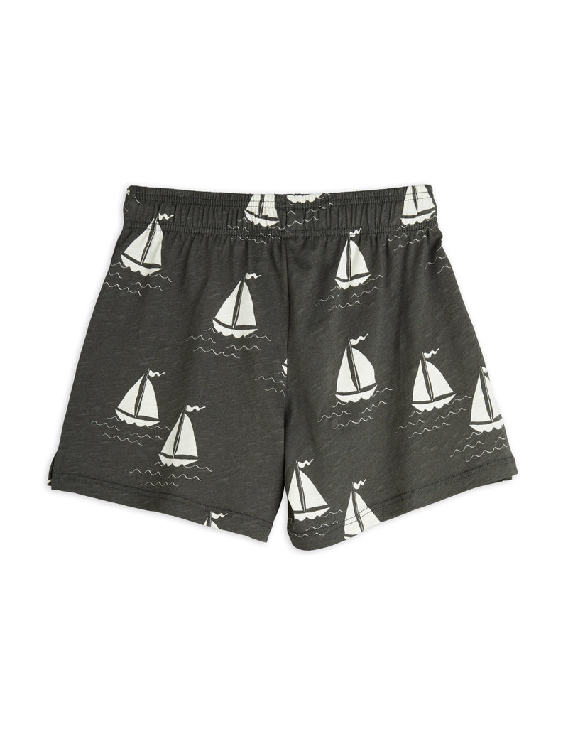 Mini Rodini Sailing boats aop shorts Grey