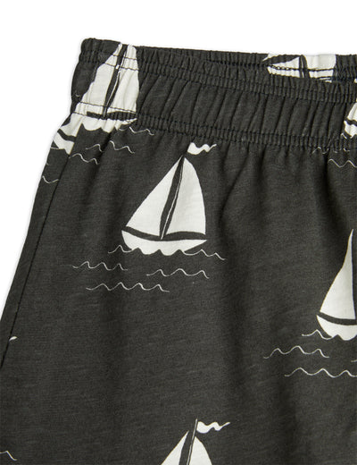 Mini Rodini Sailing boats aop shorts Grey